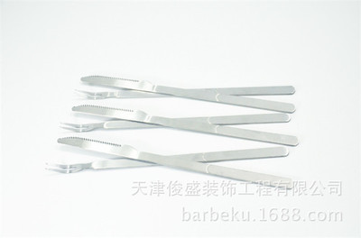 不銹鋼羊腿刀叉 烤肉與野餐的得力助手